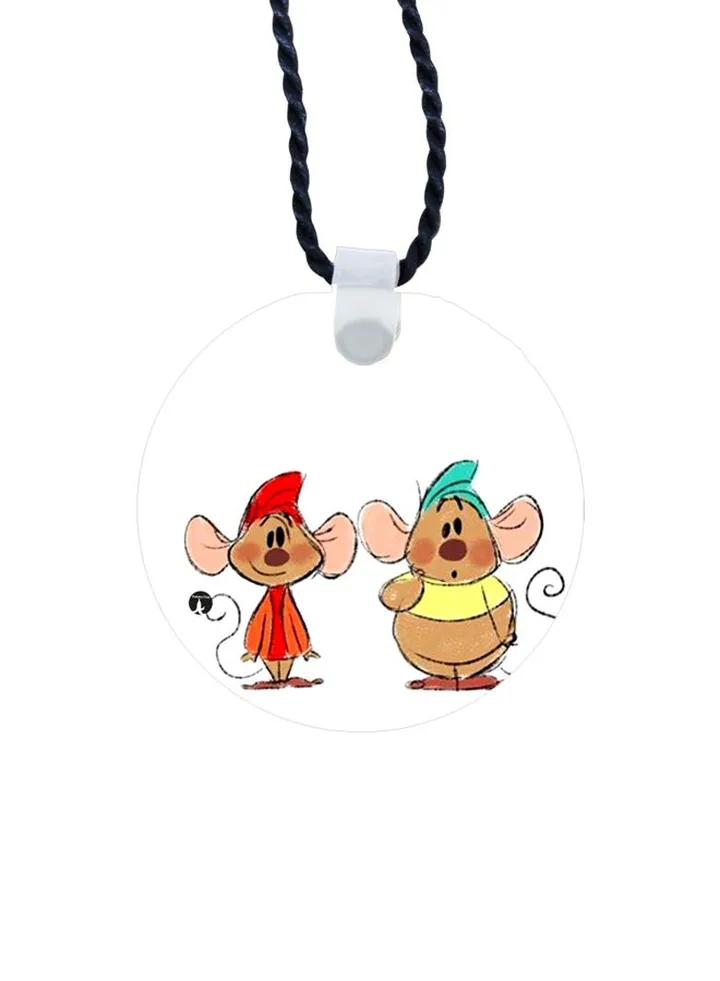 Cartoon Printed Pendant Necklace