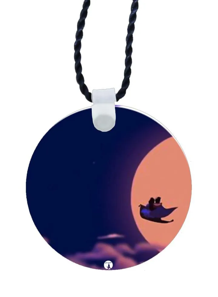 Cartoon Printed Pendant Necklace