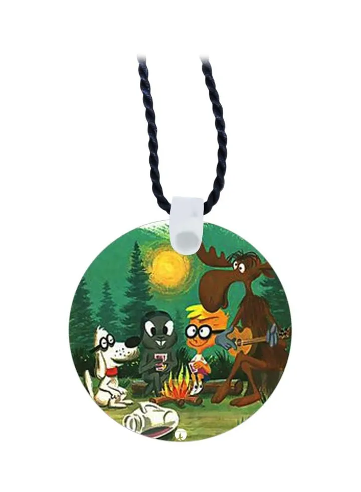 Cartoon Printed Pendant Necklace