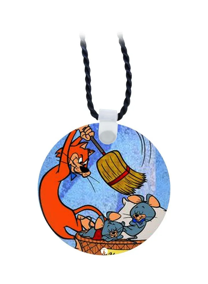 Cartoon Printed Pendant Necklace