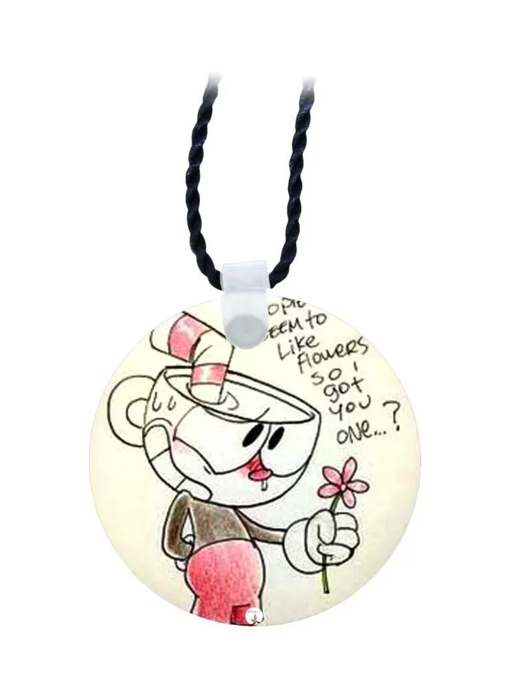 Cartoon Printed Pendant Necklace