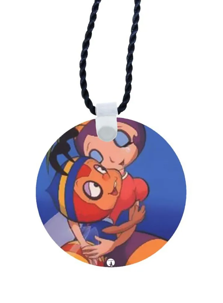 Cartoon Printed Pendant Necklace