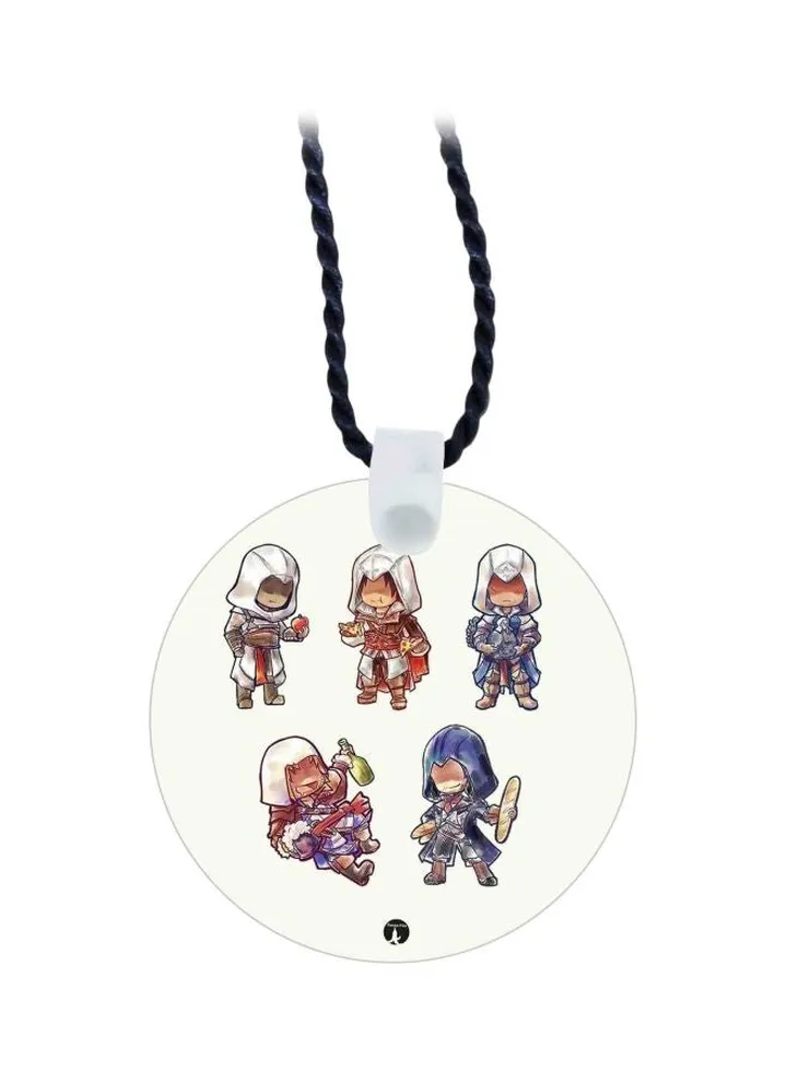 Cartoon Printed Pendant Necklace
