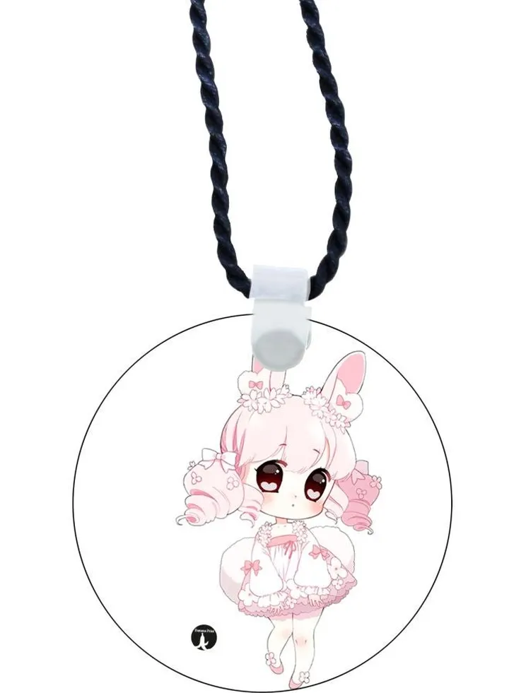 Cartoon Printed Pendant Necklace