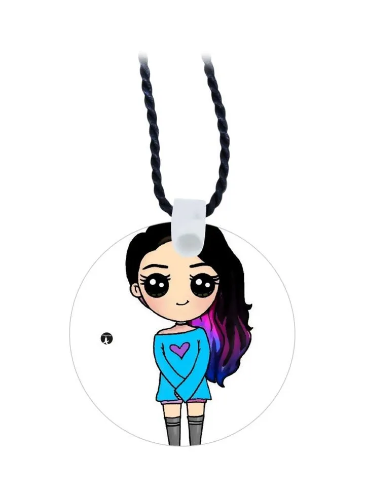 Cartoon Printed Pendant Necklace