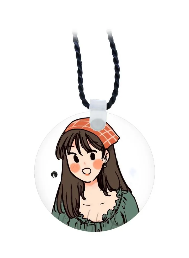 Cartoon Printed Pendant Necklace