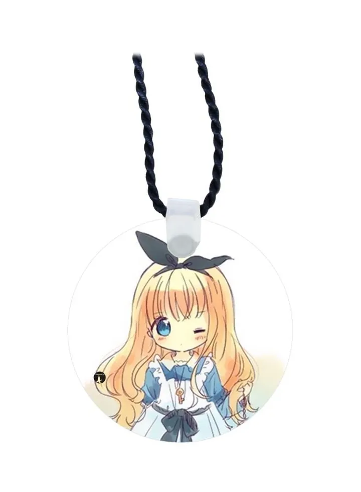 Cartoon Printed Pendant Necklace