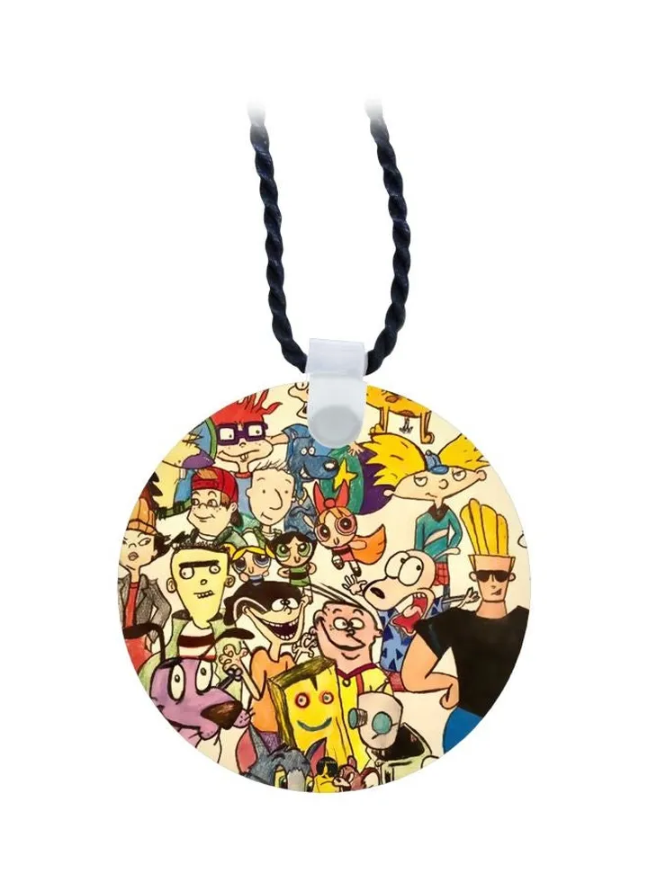 Cartoon Printed Pendant Necklace