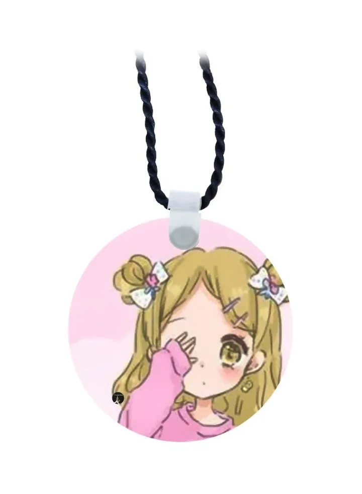 Anime Printed Pendant Necklace