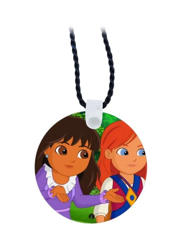 Cartoon Printed Pendant Necklace
