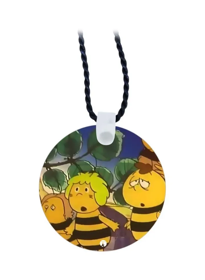 Cartoon Printed Pendant Necklace