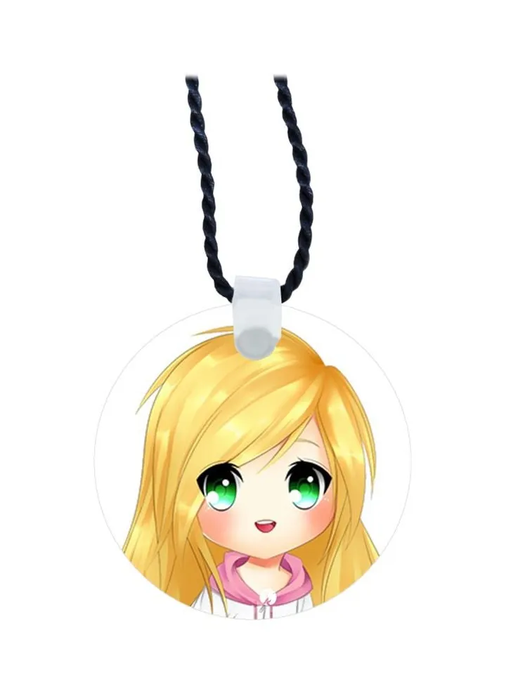 Cartoon Printed Pendant Necklace