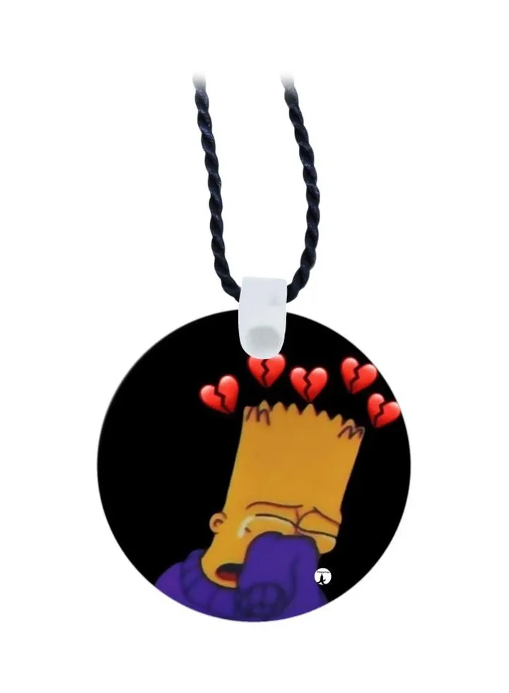 Cartoon Printed Pendant Necklace