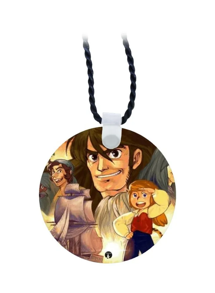 Cartoon Printed Pendant Necklace