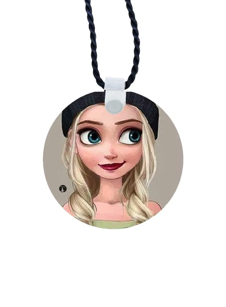 Cartoon Printed Pendant Necklace