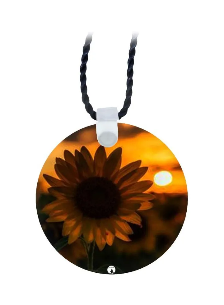 Floral Printed Pendant Necklace