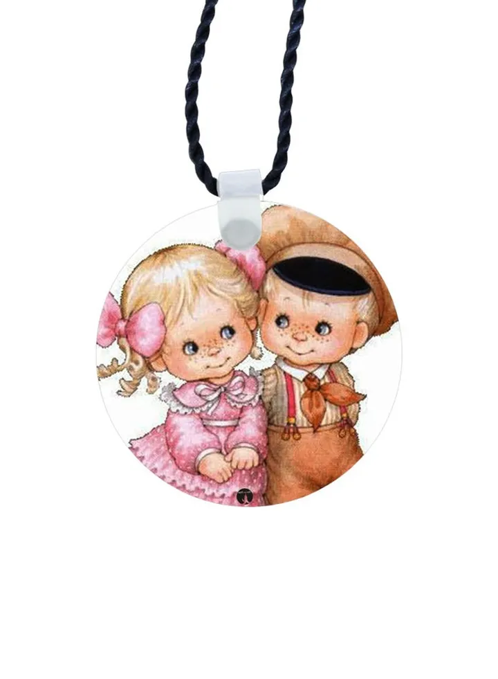 Cartoon Printed Pendant Necklace