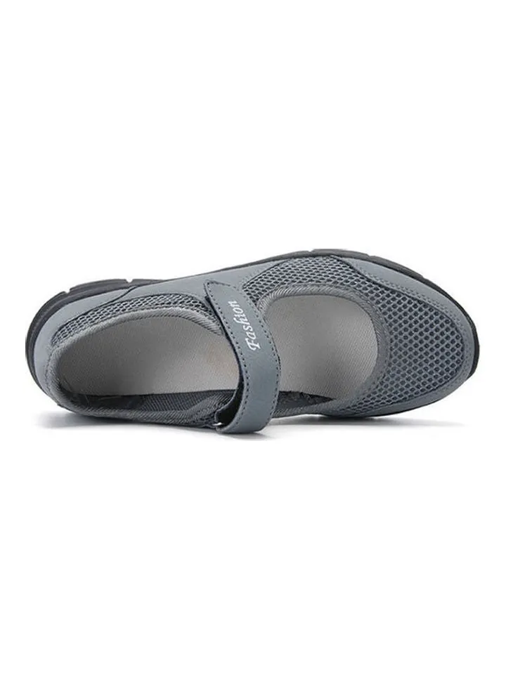 Air Permeable Rocking Comfort Shoes Grey