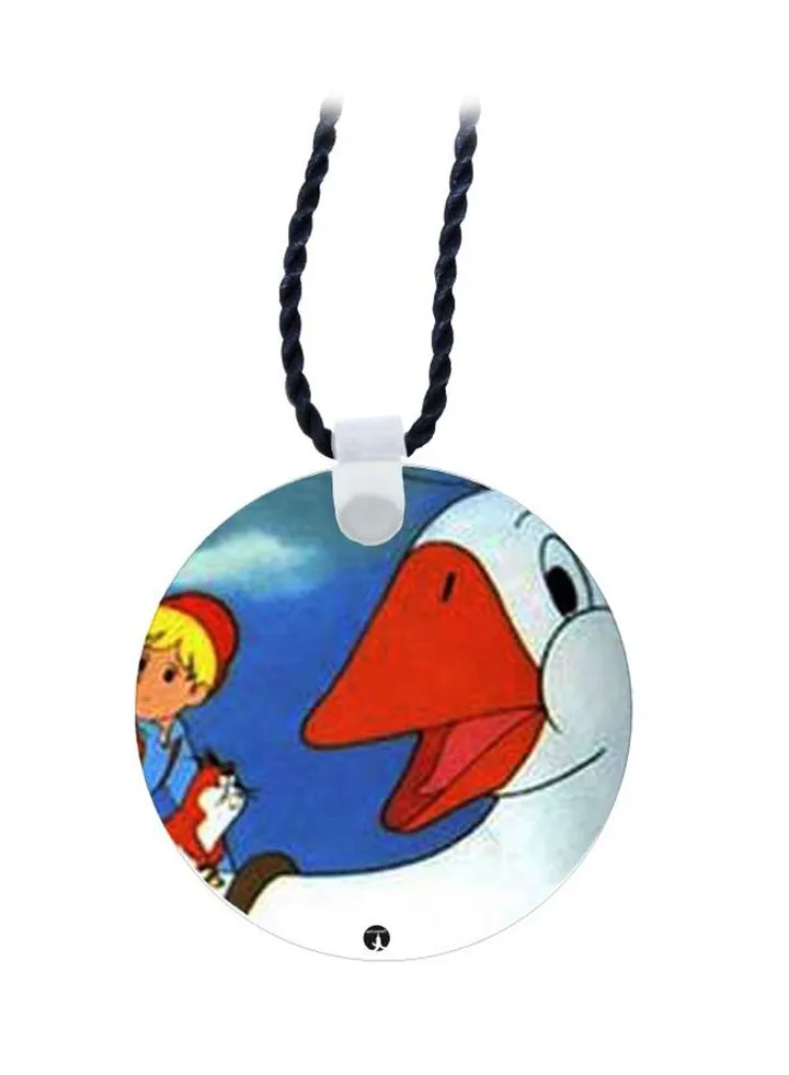 Cartoon Printed Pendant Necklace
