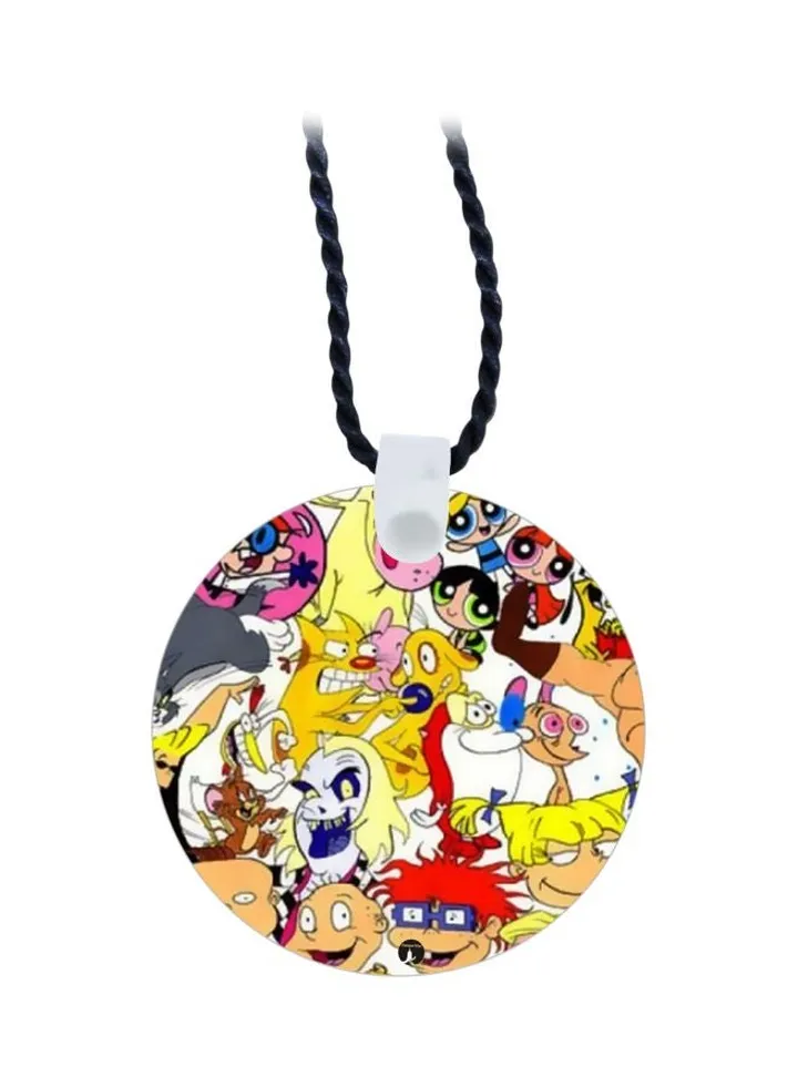 Cartoon Printed Pendant Necklace