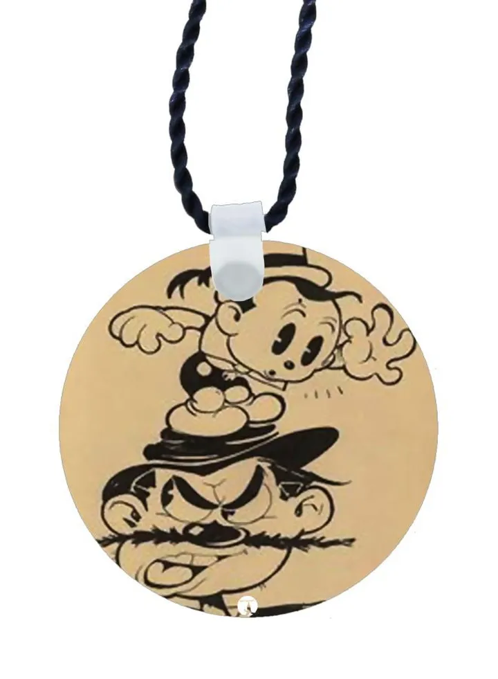 Cartoon Printed Pendant Necklace