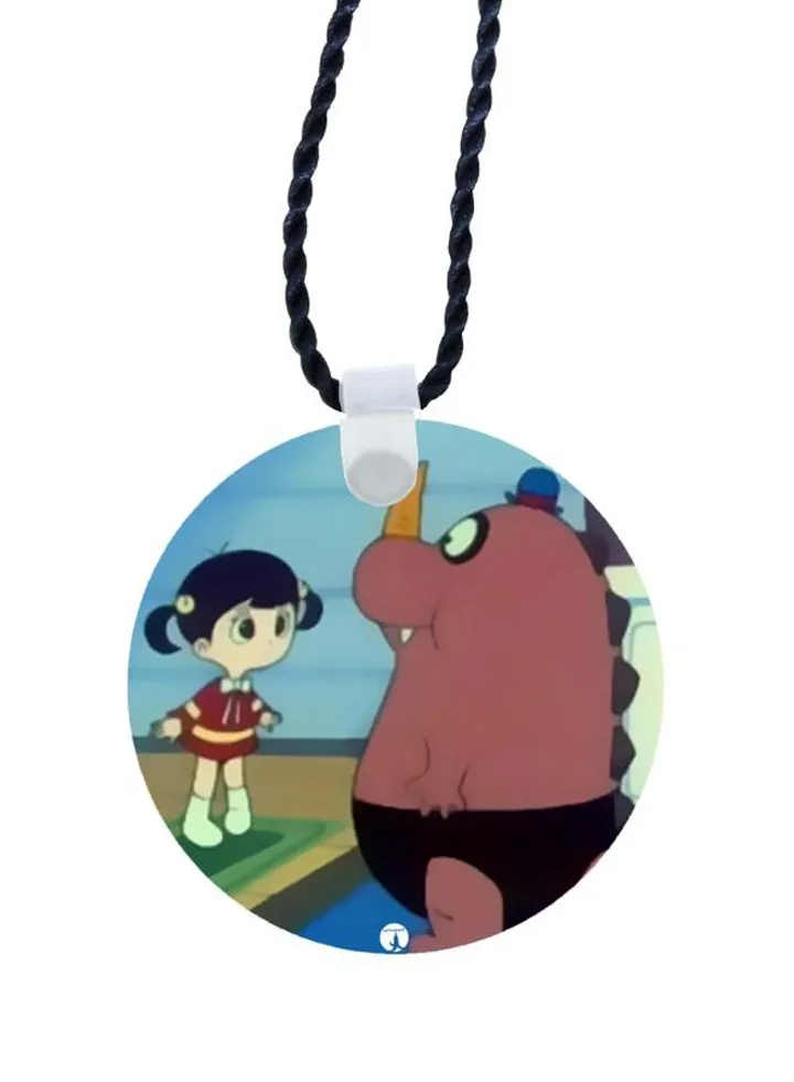 Cartoon Printed Pendant Necklace