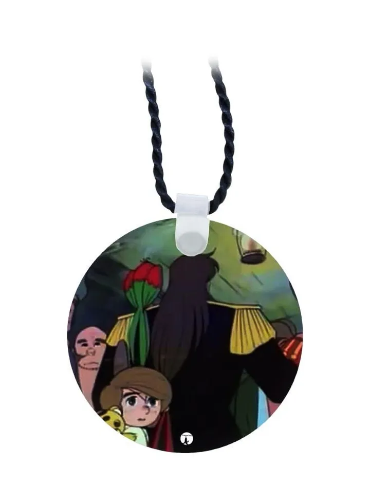 Cartoon Printed Pendant Necklace
