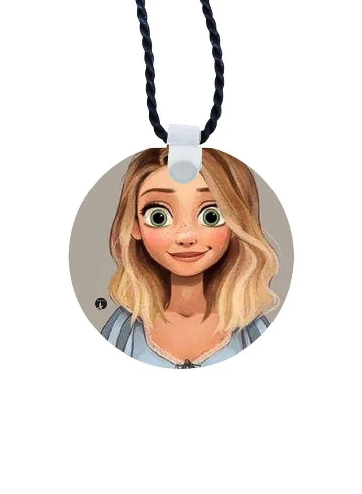 Cartoon Printed Pendant Necklace