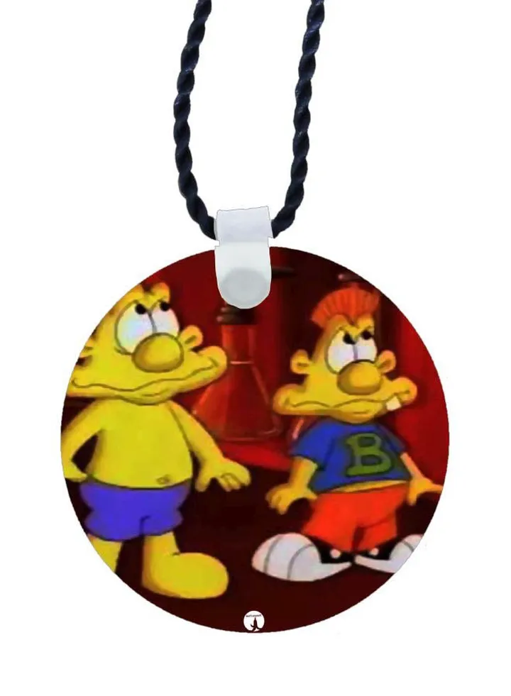 Cartoon Printed Pendant Necklace