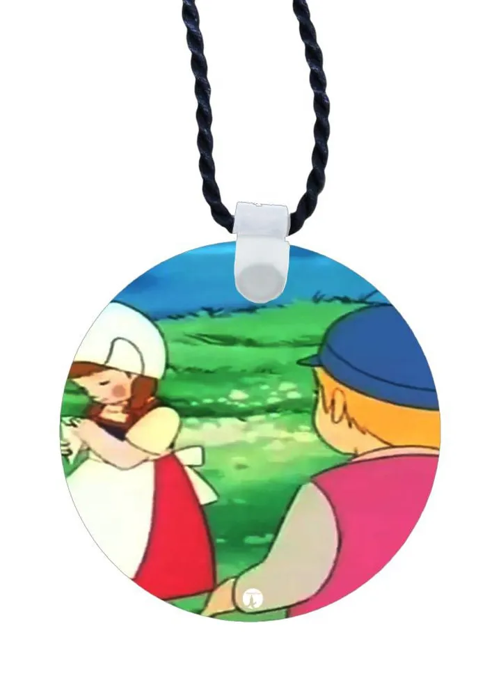 Cartoon Printed Pendant Necklace