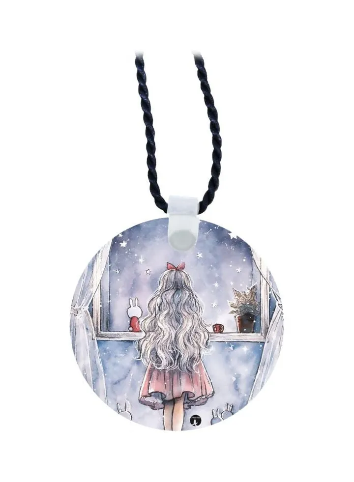 Cartoon Printed Pendant Necklace