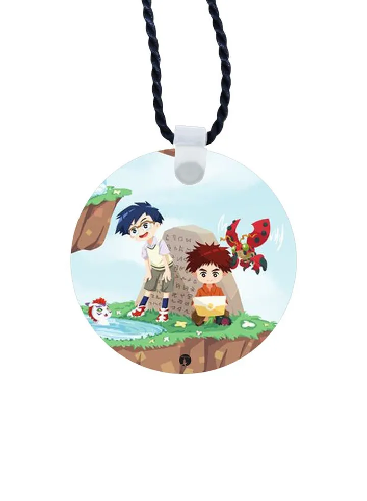 Anime Printed Pendant Necklace