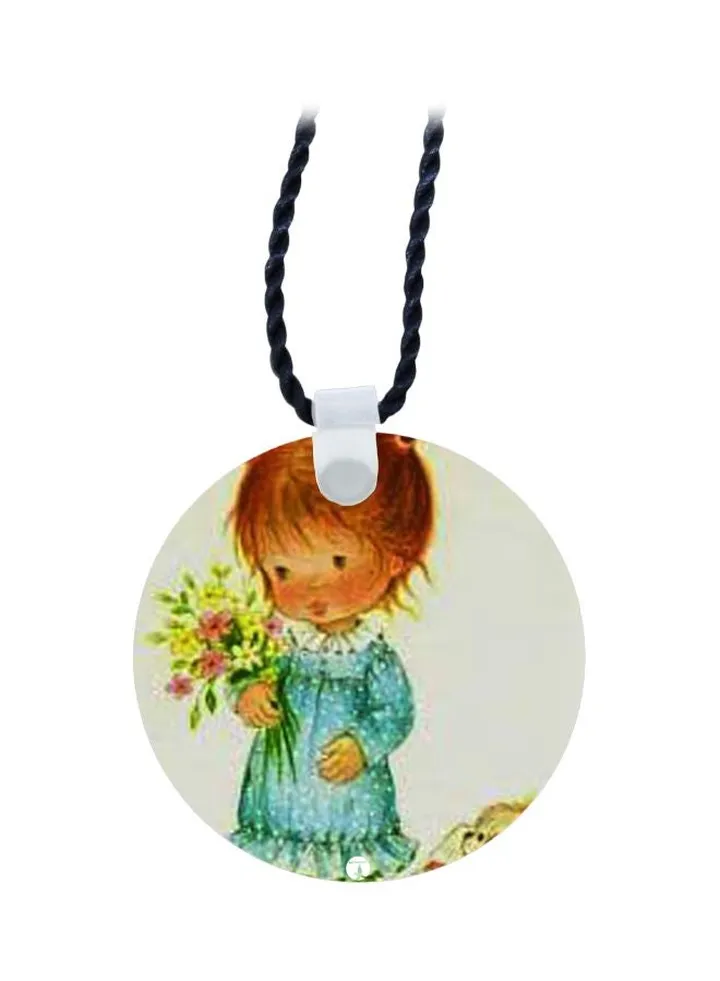 Cartoon Printed Pendant Necklace