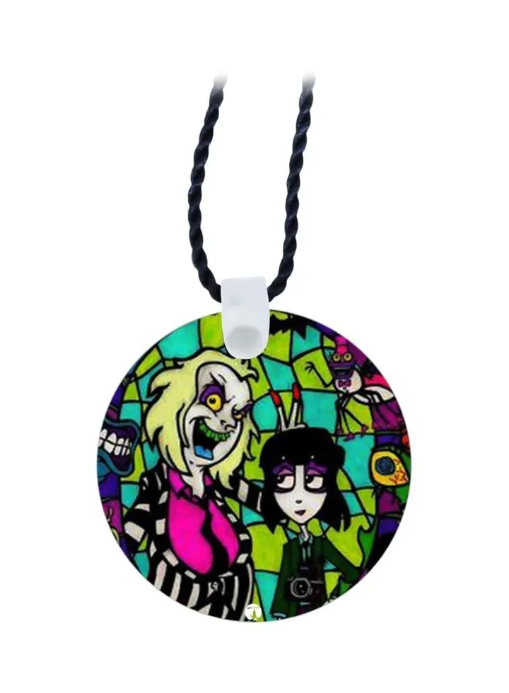 Cartoon Printed Pendant Necklace