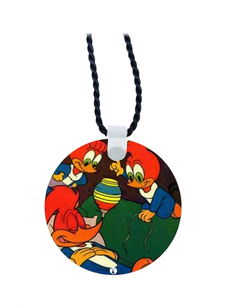 Cartoon Printed Pendant Necklace