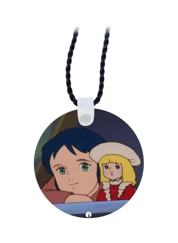 Cartoon Printed Pendant Necklace
