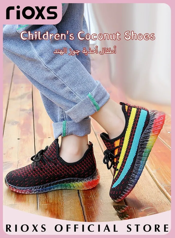 Kids Sneakers Boys Girls Breathable Lightweight Running Sports Shoes Fashion Athletic Casual Shoes