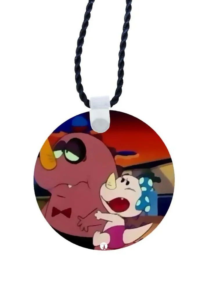 Cartoon Printed Pendant Necklace