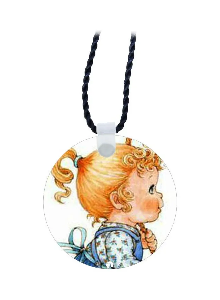 Cartoon Printed Pendant Necklace