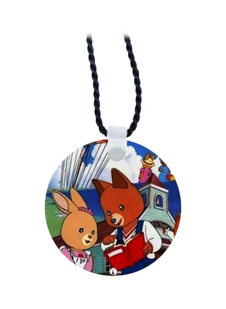 Cartoon Printed Pendant Necklace