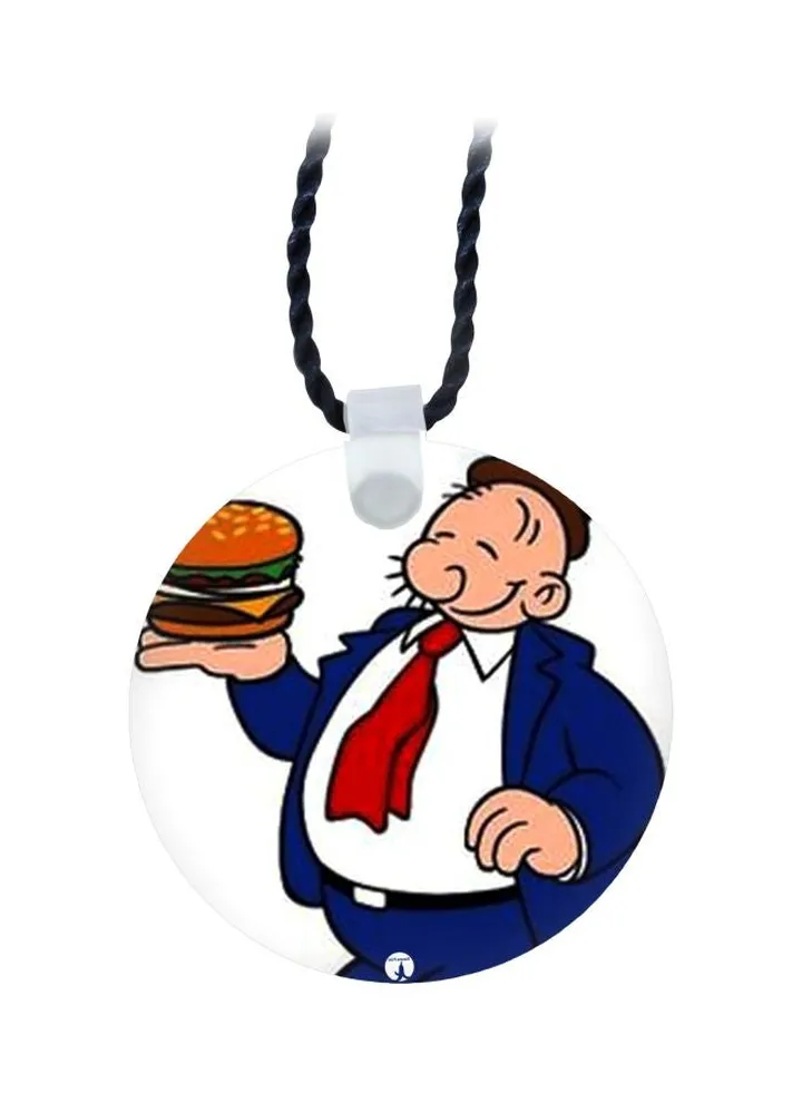 Cartoon Printed Pendant Necklace