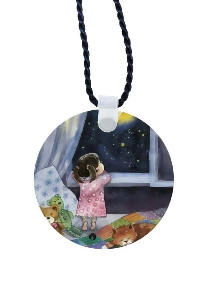Cartoon Printed Pendant Necklace