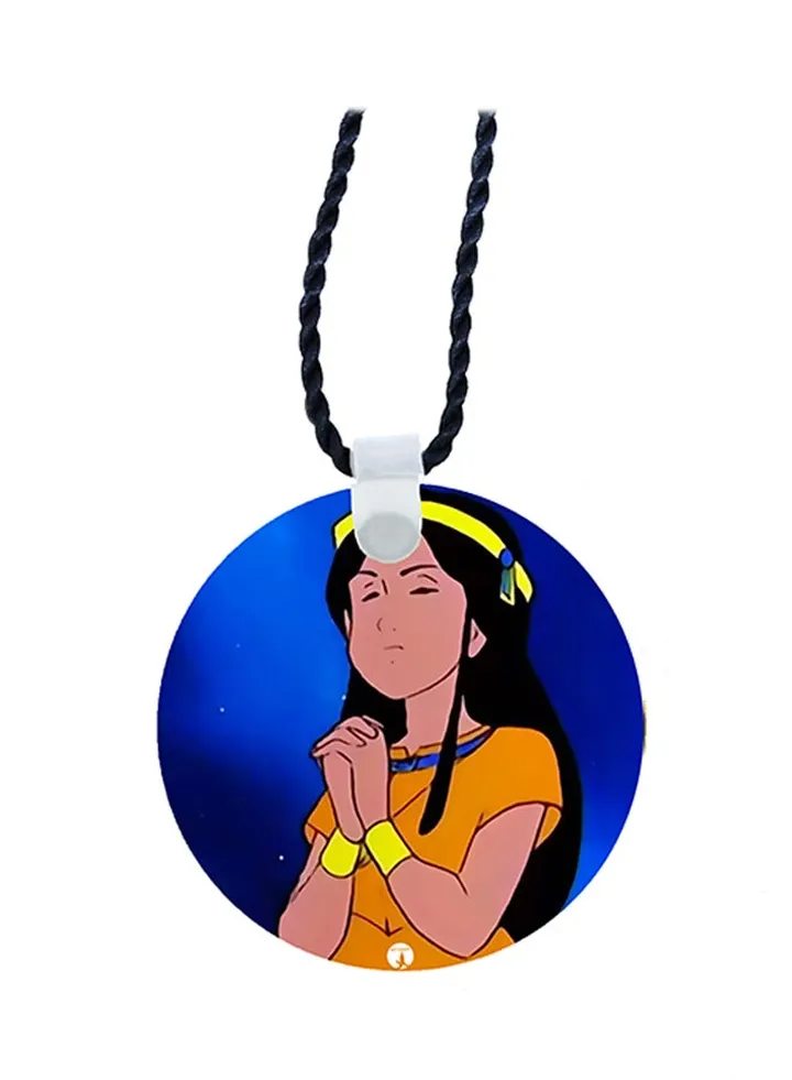 Cartoon Printed Pendant Necklace