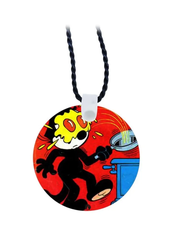 Cartoon Printed Pendant Necklace