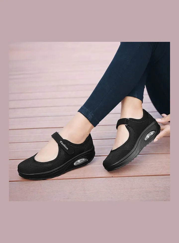 Air Cushion Comfort Shoes White Black