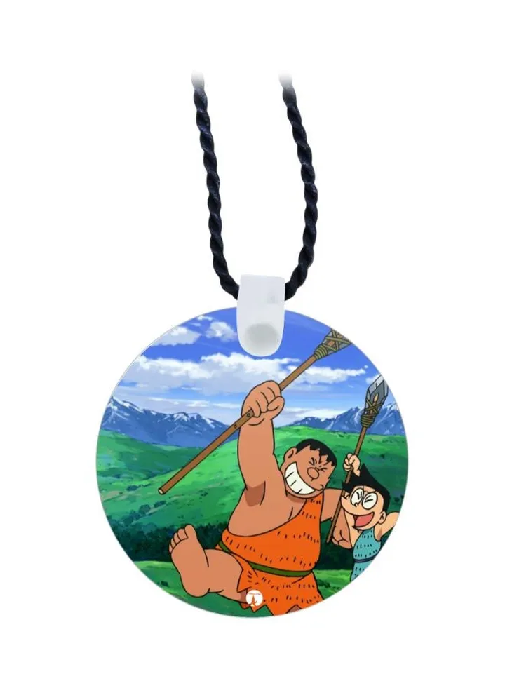 Cartoon Printed Pendant Necklace