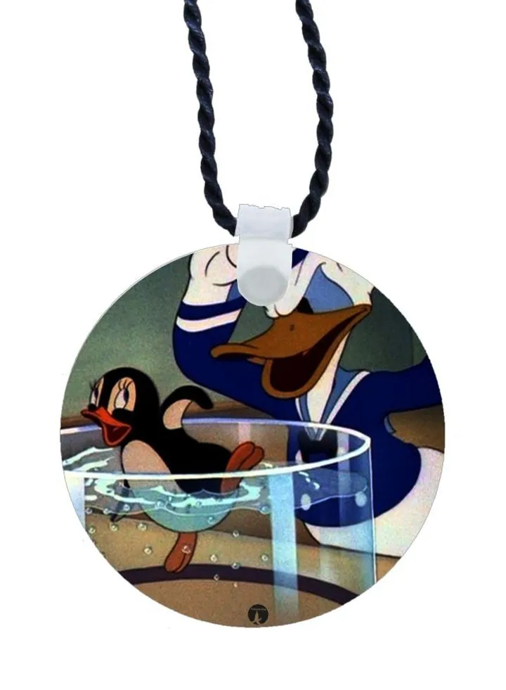 Cartoon Printed Pendant Necklace