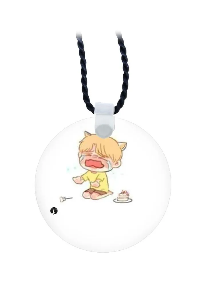 Cartoon Printed Pendant Necklace