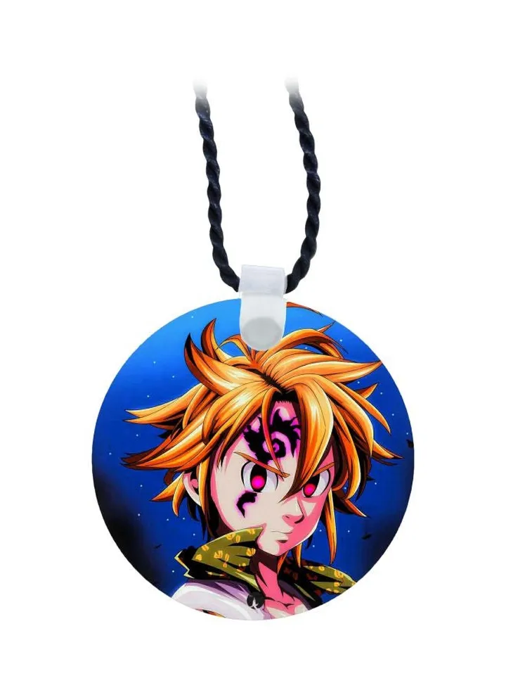 Cartoon Printed Pendant Necklace