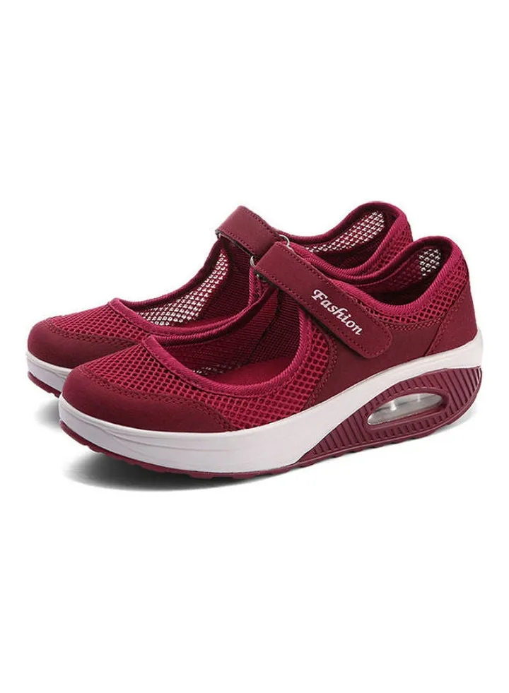 Air Cushion Comfort Shoes White Red
